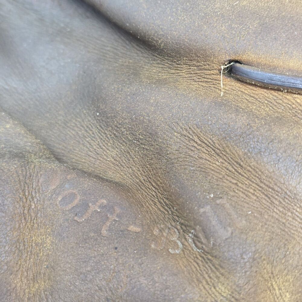 Vintage Spalding Catchers Mitt Leather Baseball Glove Pancake‎ 1950s-60s USA - Picture 2 of 10